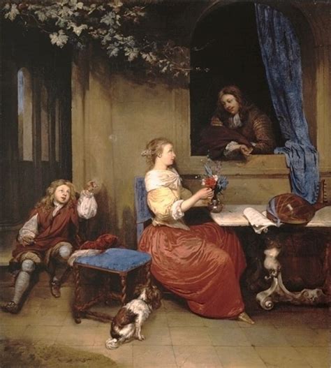 Netscher, Caspar (or Gaspar - b,c,1639)- Courtship 1665 | 17th century ...