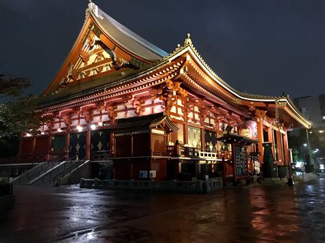 Asakusa Shrine during the rain [OC] : japanpics