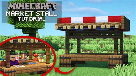 Minecraft Market Stall Design How to build a market stall tutorial 2020