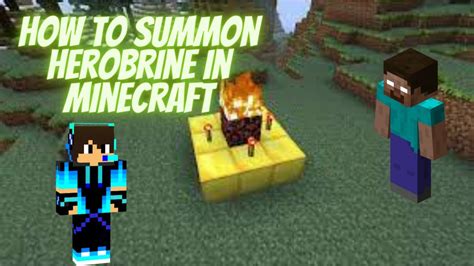 How to Summon HEROBRINE in Minecraft - YouTube