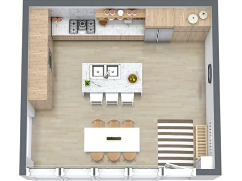 How To Lay Out A Kitchen Floor Plan – Things In The Kitchen