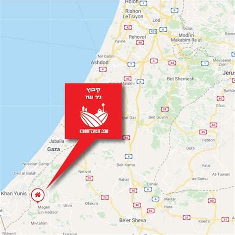 Kibbutz Israel Map