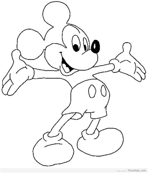 Printable Coloring Pages Mickey Mouse