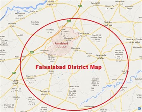 Faisalabad District Complete Detail Map – Paki Mag