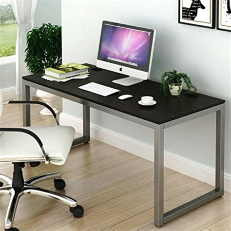 shw home office 55-inch large computer desk, espresso - Walmart.com ...