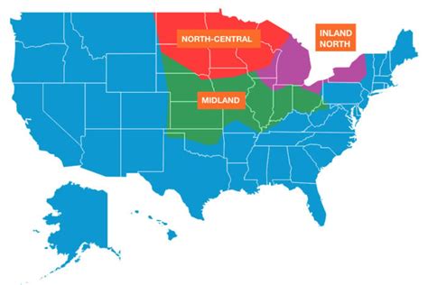 United States Map Of Accents