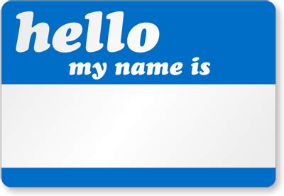 Hello, My Name Is Visitor Labels - Visitor Badges, SKU - LB-1992