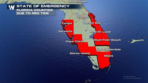 Current Red Tide Map Florida - Printable Maps