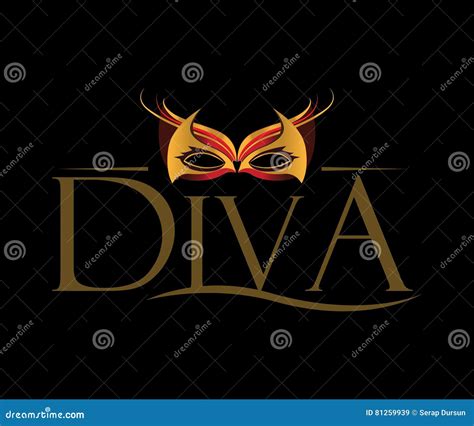 Diva Logo Design Cartoon Vector | CartoonDealer.com #81260715