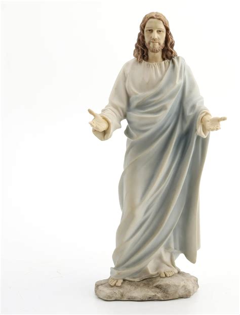 11.75 Inch Jesus with Open Arms Decorative Statue Figurine, White ...