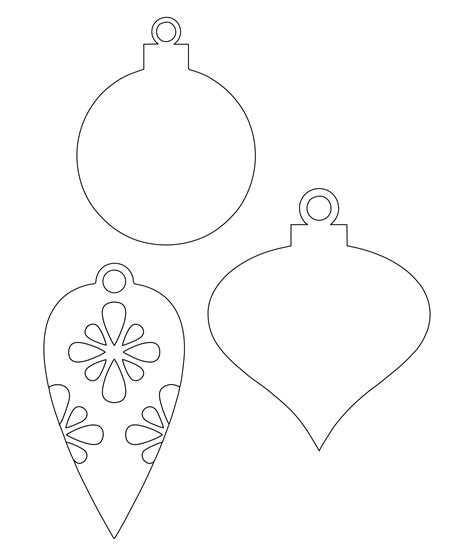 Printable Christmas Ornament Shapes - Printable Word Searches