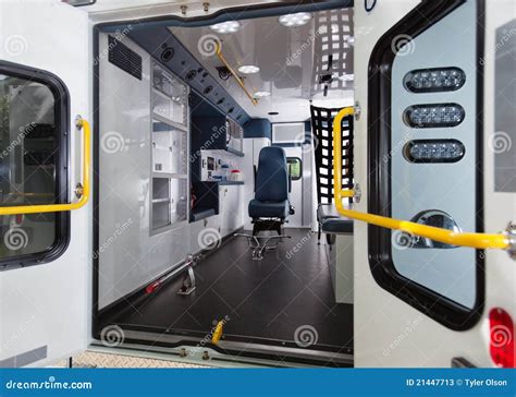 Ambulance Interior stock image. Image of paramedic, transportation ...