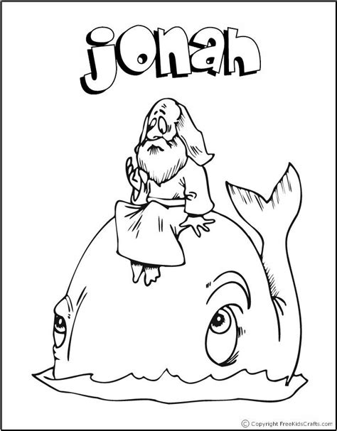 Jonah Bible Coloring Pages at GetDrawings | Free download