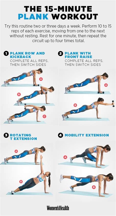 Pin by Vanessa Casserberg on Health | Plank workout, Plank ab workout ...