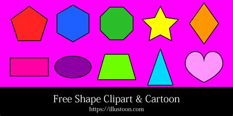 Free Shape Clipart & Cartoon｜Illustoon