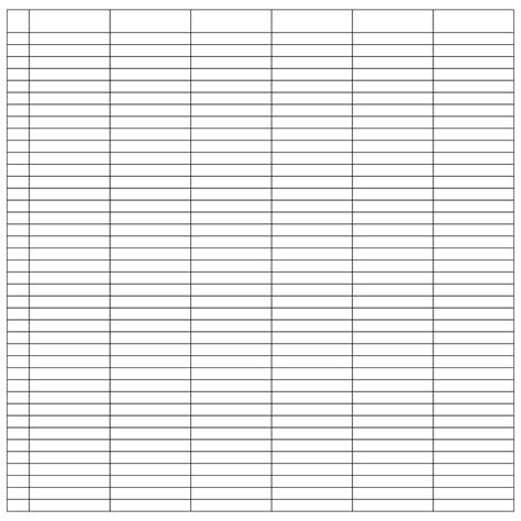 Free Spreadsheet Template Of Free Printable Blank Spreadsheet Templates ...