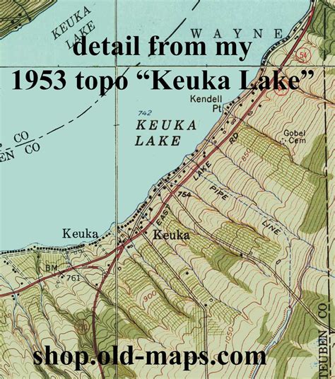 Detailed Map Of Keuka Lake