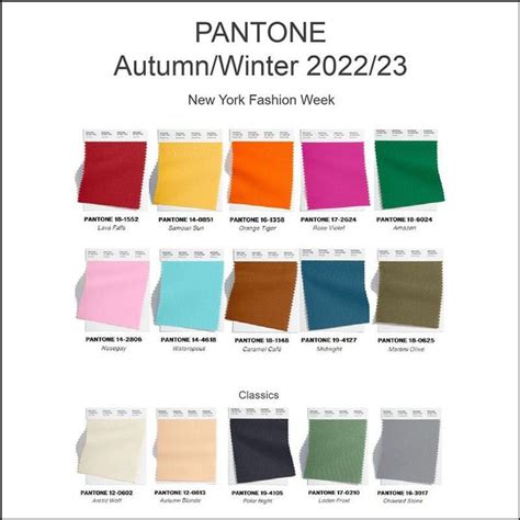 Pantone Fall Winter 2022/2023 Color Trends in 2022 | Pantone trends ...