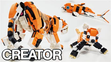 LEGO Creator Review: 31129 Majestic Tiger (3-in-1) (2022 Set) So ...