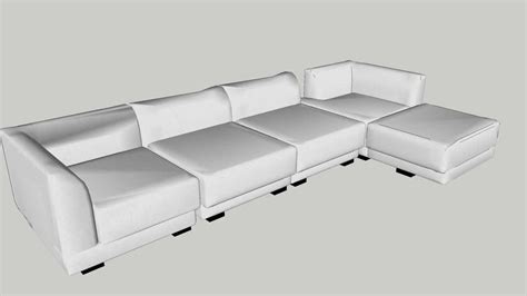 L-shape sofa(3500W x 1000D/1500Dmm) | 3D Warehouse