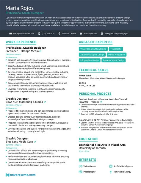 Graphic Designer Resume Sample & Guide [21+ Examples]