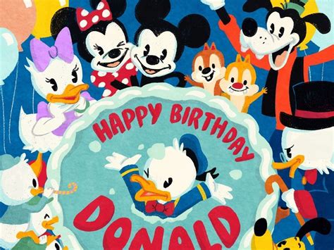 Descobrir 86+ imagem happy birthday donald duck - br.thptnganamst.edu.vn