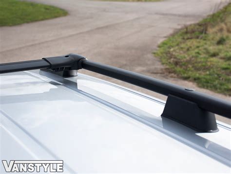 VW Caddy Black Roof Bars Cross Bar Set - Vanstyle