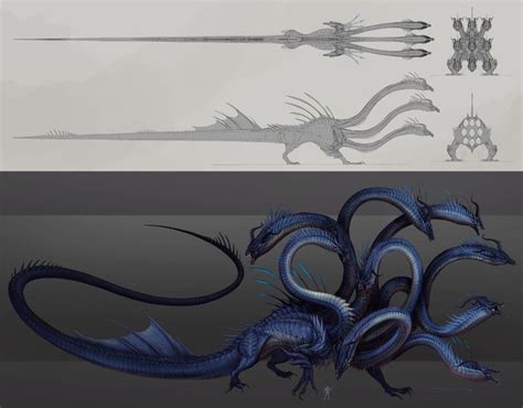 9 headed Hydra- character sheet commission by Tapwing on DeviantArt ...