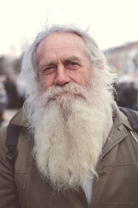 White beard. Old man. True Ukranian on Behance | Old man with beard ...