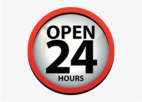 24 Hours Png Hd - Open 24 Hours Logo Png PNG Image | Transparent PNG ...