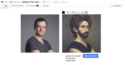 huggingface-projects/diffuse-the-rest · "Portrait of" works better it seems