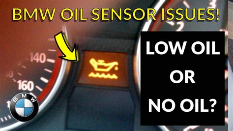 BMW OIL LEVEL SENSOR ISSUES - LOW OIL WARNING LIGHT FAIL! - YouTube