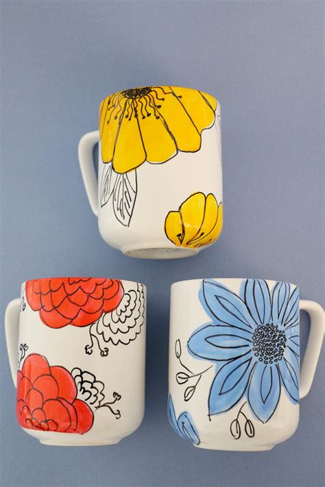 Coffee Cup Crafts - How to Decorate a Coffee Mug Using a Porcelain ...