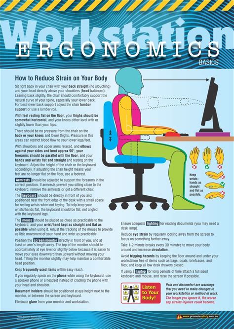 179 best office safety poster images on Pinterest | Exercises, Health ...