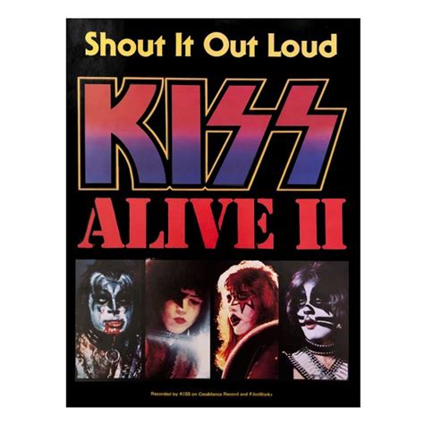 KISS 'Shout It Out Loud' Sheet Music