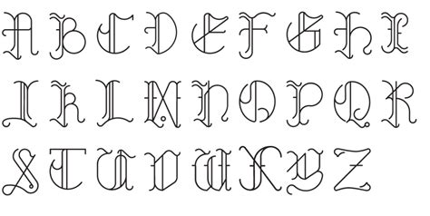 Baroque font | Disegni