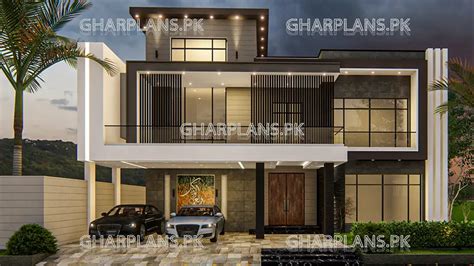 Wonderful One Kanal House Plan with 7 bedrooms in Pakistan - Ghar Plans