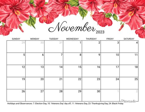 November 2023 Calendar Simple - Get Calendar 2023 Update