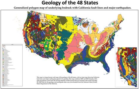 US geology map | Us map, Map, Geology