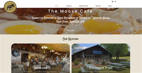 Moose Cafe Website ReDesign