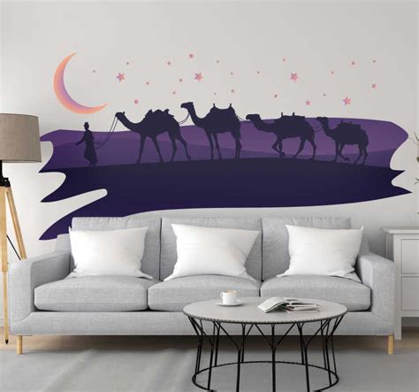 Desert silhouette wall decal - TenStickers