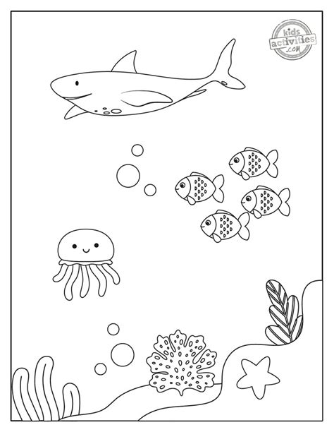 Fascinating Under the Sea Coloring Pages | Kids Activities Blog