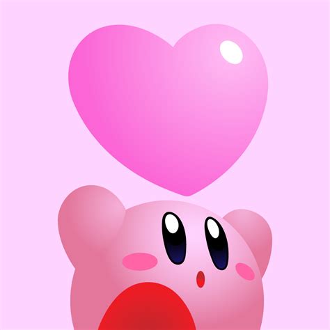 a pink heart shaped object with eyes on it's face and nose, in front of ...