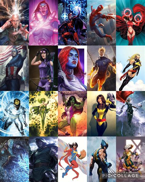 My top 20 Marvel characters Who are yours? : r/comicbooks