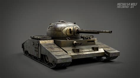 ArtStation - PBR Dieselpunk Tank - 3D Project