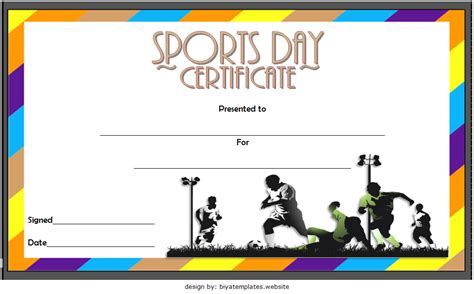 Sports Day Certificate Template 7 | Paddle Templates