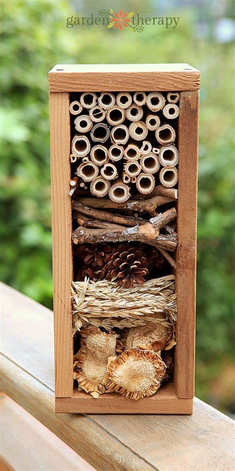 Bird & Wildlife Care Wooden Insect Bee House Natural Wood Bug Hotel ...