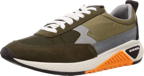 Diesel Men's SKB S-kb Low Lace Ii-Sneakers, Olive Night/Olive Wood, 8.5 ...