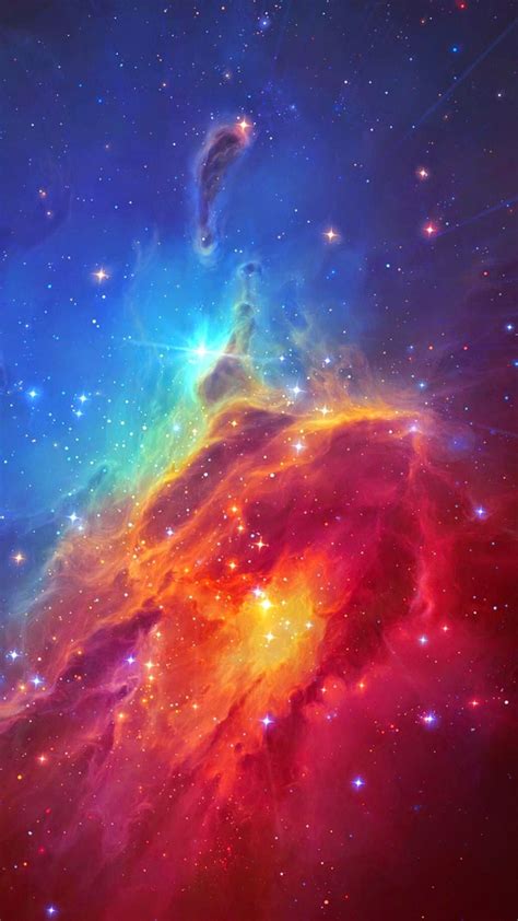 Stunning Colorful Space Nebula iPhone 6 Wallpaper Download | iPhone ...