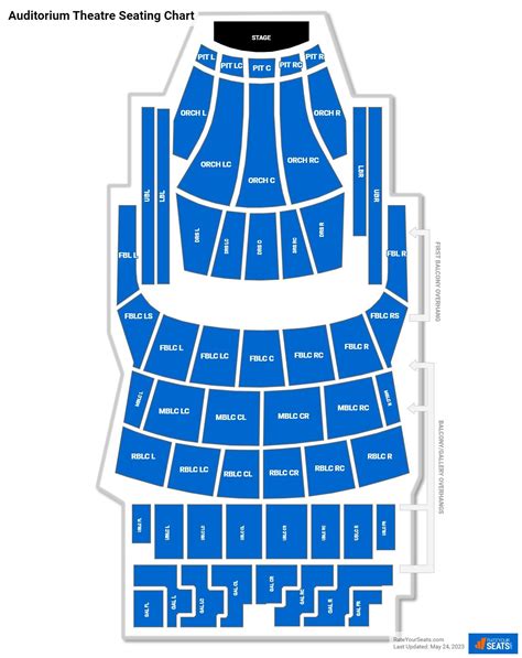 Auditorium Theatre Seating Chart - RateYourSeats.com